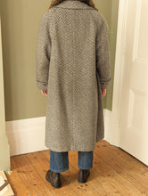 Load image into Gallery viewer, Grey Wool Herringbone Coat