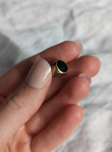 Load image into Gallery viewer, Antique 9ct Gold Black Onyx Pinky Signet Ring
