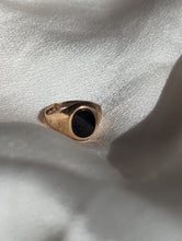 Load image into Gallery viewer, Antique 9ct Gold Black Onyx Pinky Signet Ring