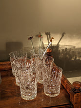 Load image into Gallery viewer, Set of Six Crystal Glass Tumblers