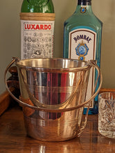 Load image into Gallery viewer, Vintage Art Deco Etched Silver Plated Wine Cooler Ice Bucket with Tongs