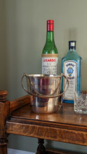Load image into Gallery viewer, Vintage Art Deco Etched Silver Plated Wine Cooler Ice Bucket with Tongs