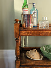 Load image into Gallery viewer, Victorian Wooden Drinks Cocktail Trolley