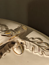 Load image into Gallery viewer, Large 19th Century Antique Gold Victorian Cheese Dish by Franz Ant. Mehlem