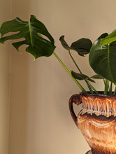 Load image into Gallery viewer, ceramic 1950s majolica style planter