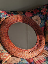 Load image into Gallery viewer, wicker mirror