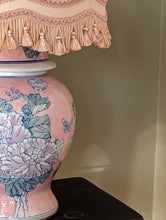 Load image into Gallery viewer, A Pair of Pink Ceramic Ginger Jar Oriental Lamps