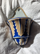 Load image into Gallery viewer, blue and white wall mount sconce