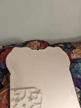 Load image into Gallery viewer, art deco mirror on floral sofa