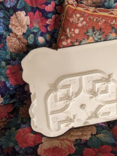 Load image into Gallery viewer, art deco mirror on floral sofa