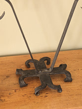 Load image into Gallery viewer, Antique French Black Metal Candlestick Holder