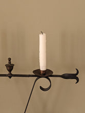 Load image into Gallery viewer, Antique French Black Metal Candlestick Holder
