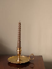 Load image into Gallery viewer, Scalloped Brass Candlestick Chamberstick Holder