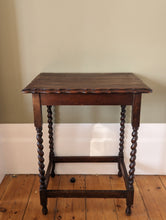 Load image into Gallery viewer, oak barley twist table