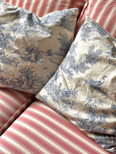 Load image into Gallery viewer, Handmade French Blue Toile Cushions