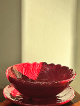 Load image into Gallery viewer, Antique Majolica Leaf Grape bowl