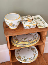 Load image into Gallery viewer, Vintage Italian Floral Ceramic Plate Set
