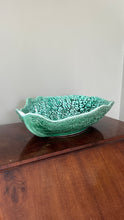 Load image into Gallery viewer, Cabbage Leaf Majolica Bowl