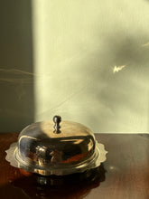 Load image into Gallery viewer, Vintage Round Silver Butter Dish