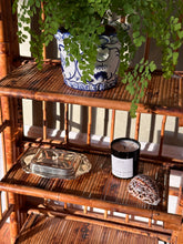 Load image into Gallery viewer, Bohemian Mid-Century Modern Handcrafted Bamboo & Cane 3-Tier Folding Shelves