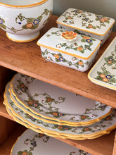 Load image into Gallery viewer, Vintage Italian Floral Ceramic Plate Set
