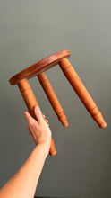 Load image into Gallery viewer, Three Legged Wooden Stool