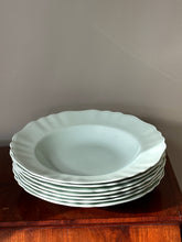 Load image into Gallery viewer, Set of Seven Pastel Green Scalloped Bowls