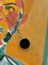 Load image into Gallery viewer, antique rose gold fob necklace