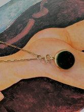Load image into Gallery viewer, antique rose gold fob necklace