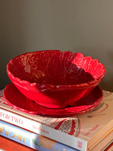 Load image into Gallery viewer, Antique Majolica Leaf Grape bowl