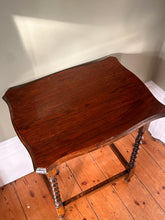 Load image into Gallery viewer, oak barley twist side table