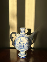 Load image into Gallery viewer, Antique Ceramic Blue And White Delft Bottle