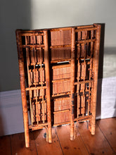 Load image into Gallery viewer, Bohemian Mid-Century Modern Handcrafted Bamboo & Cane 3-Tier Folding Shelves