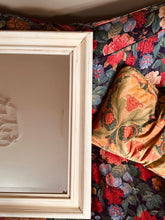 Load image into Gallery viewer, white wooden distressed mirror