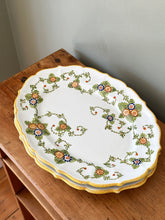 Load image into Gallery viewer, Vintage Italian Floral Ceramic Plate Set