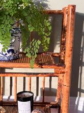 Load image into Gallery viewer, Bohemian Mid-Century Modern Handcrafted Bamboo & Cane 3-Tier Folding Shelves