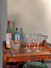 Load image into Gallery viewer, four cut crystal wine glasses