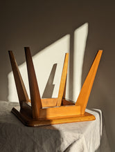 Load image into Gallery viewer, Pair of mid century wooden stools