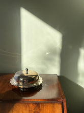 Load image into Gallery viewer, Vintage Round Silver Butter Dish