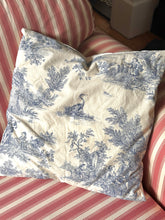 Load image into Gallery viewer, Handmade French Blue Toile Cushions