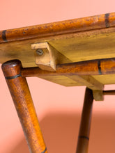 Load image into Gallery viewer, Antique French 19th Century Faux Bamboo Folding Table
