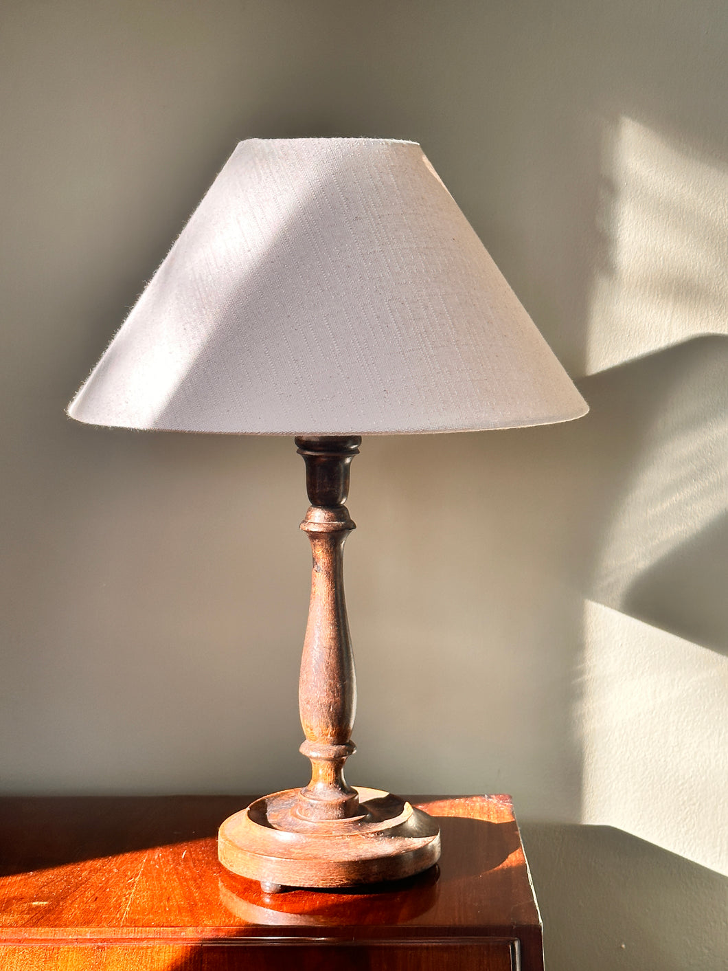Antique Oak Lamp
