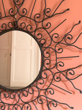 Load image into Gallery viewer, French Metal Sunburst Mirror
