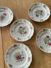 Load image into Gallery viewer, Set of Five Pink French Floral Plates
