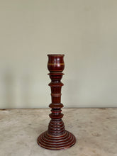 Load image into Gallery viewer, Vintage Wooden Candlestick Holder
