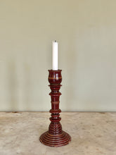 Load image into Gallery viewer, Vintage Wooden Candlestick Holder
