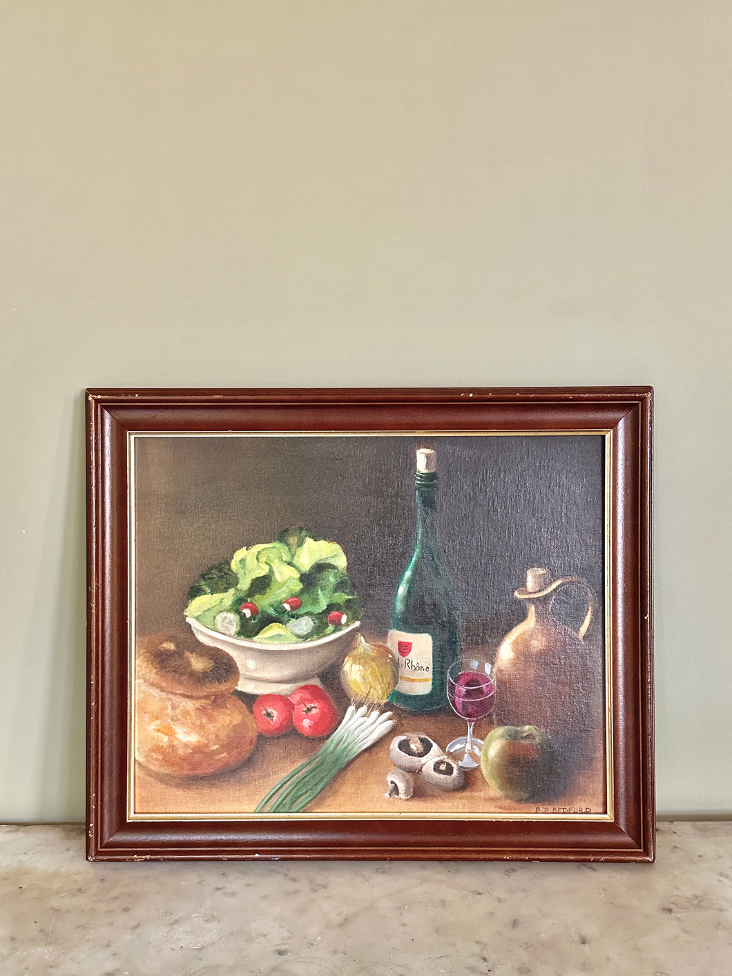 Vintage Still Life Oil Painting