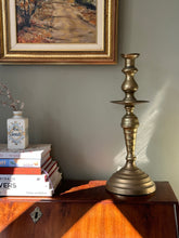 Load image into Gallery viewer, Large French Brass Candlestick Holder
