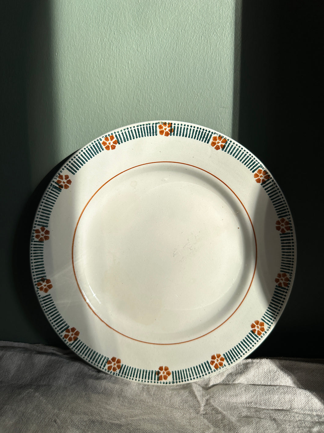 Hand-painted French Floral Plate