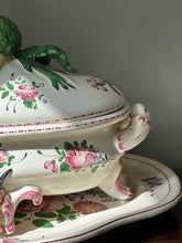 Load image into Gallery viewer, Antique French Hand-Painted Faience Soup Tureen
